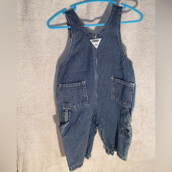 Oshkosh striped denim overalls, 3 to 6 months - Picture 3 of 3